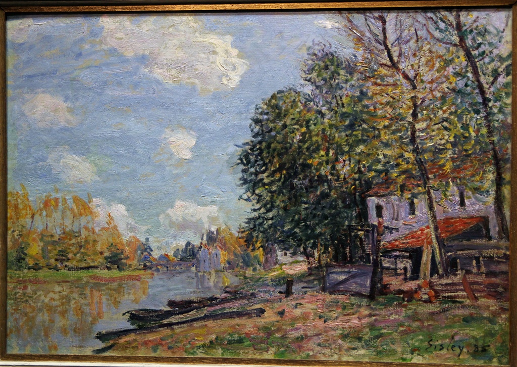 Moret: the Banks of the River Loing, Alfred Sisley (1885)